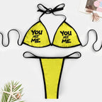 You Not Me Thong Bikini