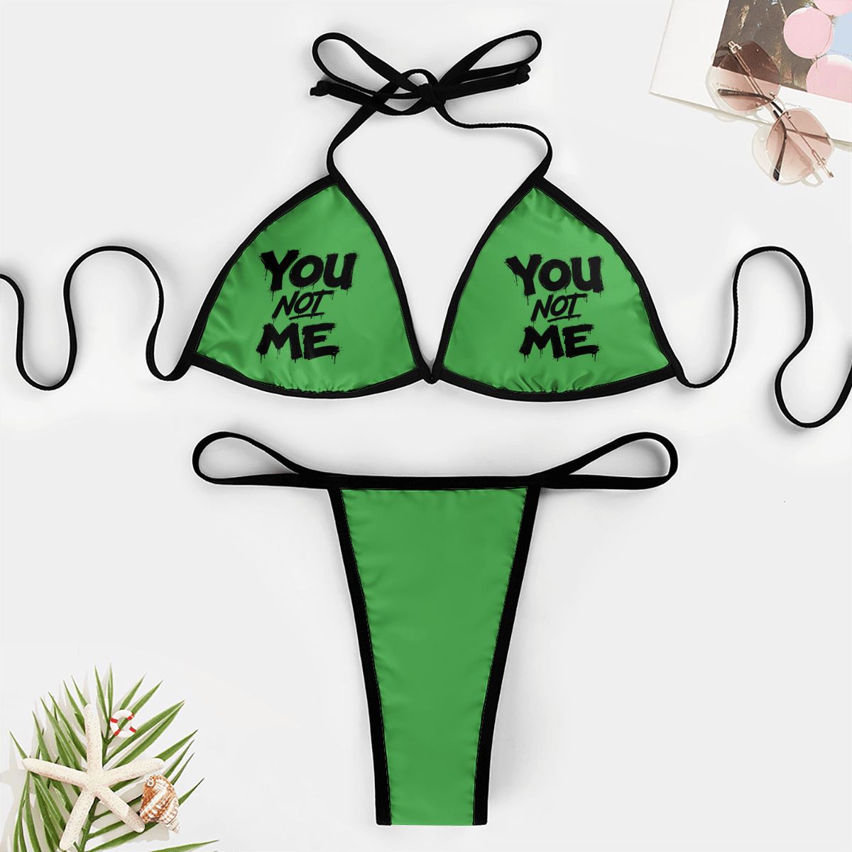 You Not Me Thong Bikini