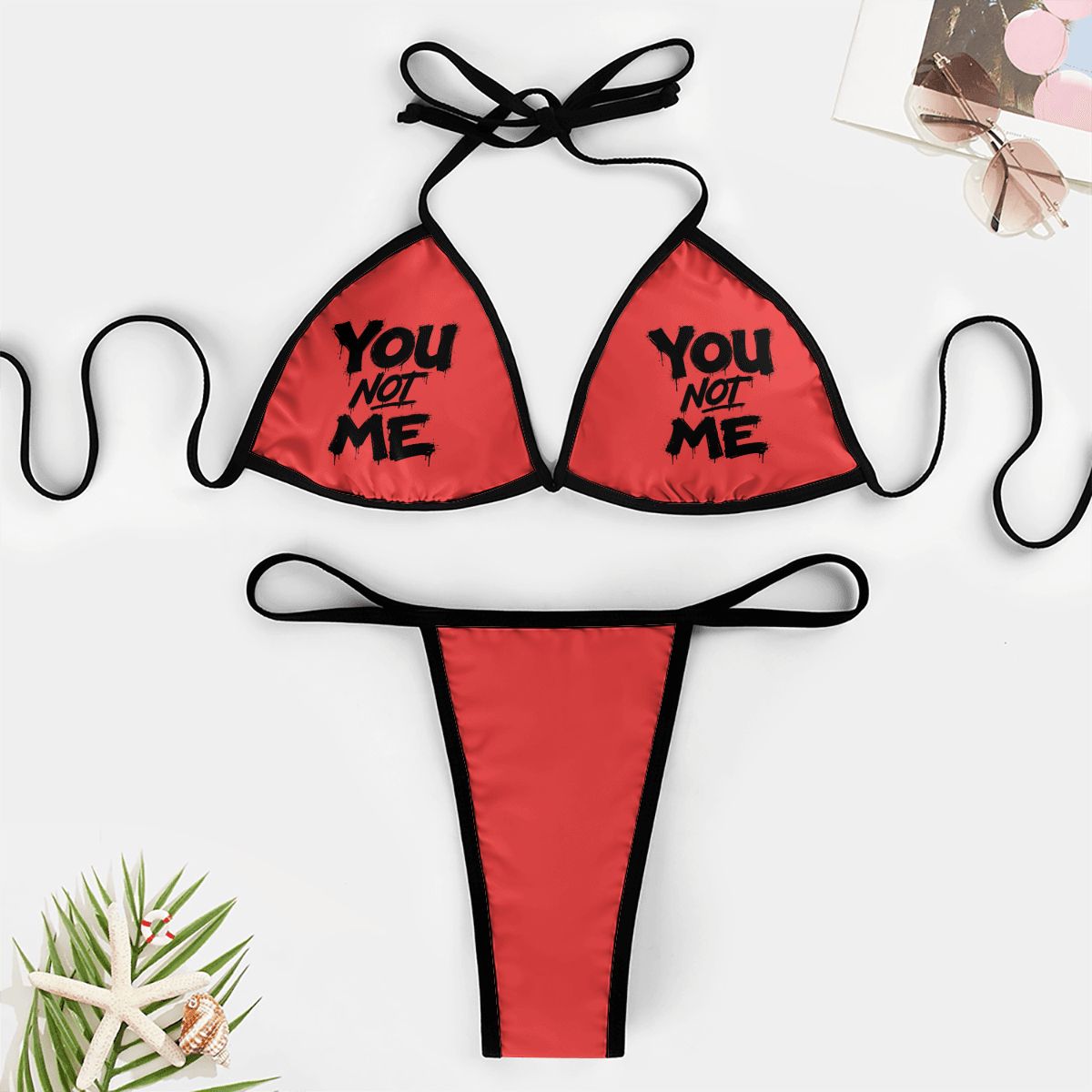 You Not Me Thong Bikini
