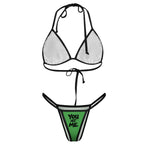 You Not Me Thong Bikini