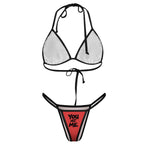 You Not Me Thong Bikini