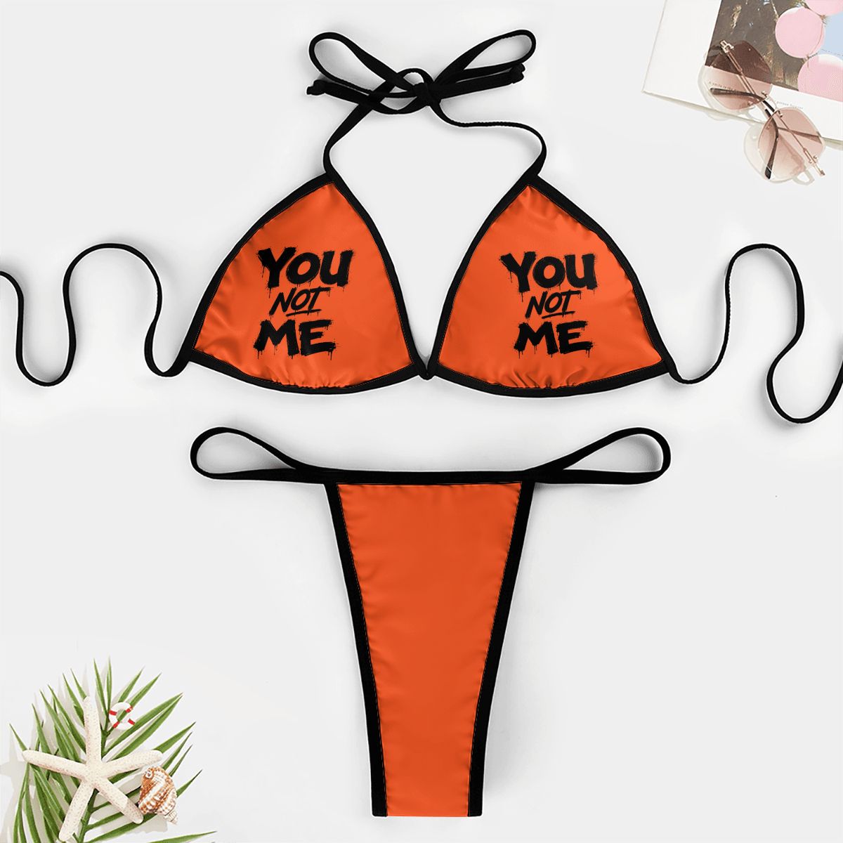 You Not Me Thong Bikini