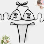 You Not Me Thong Bikini
